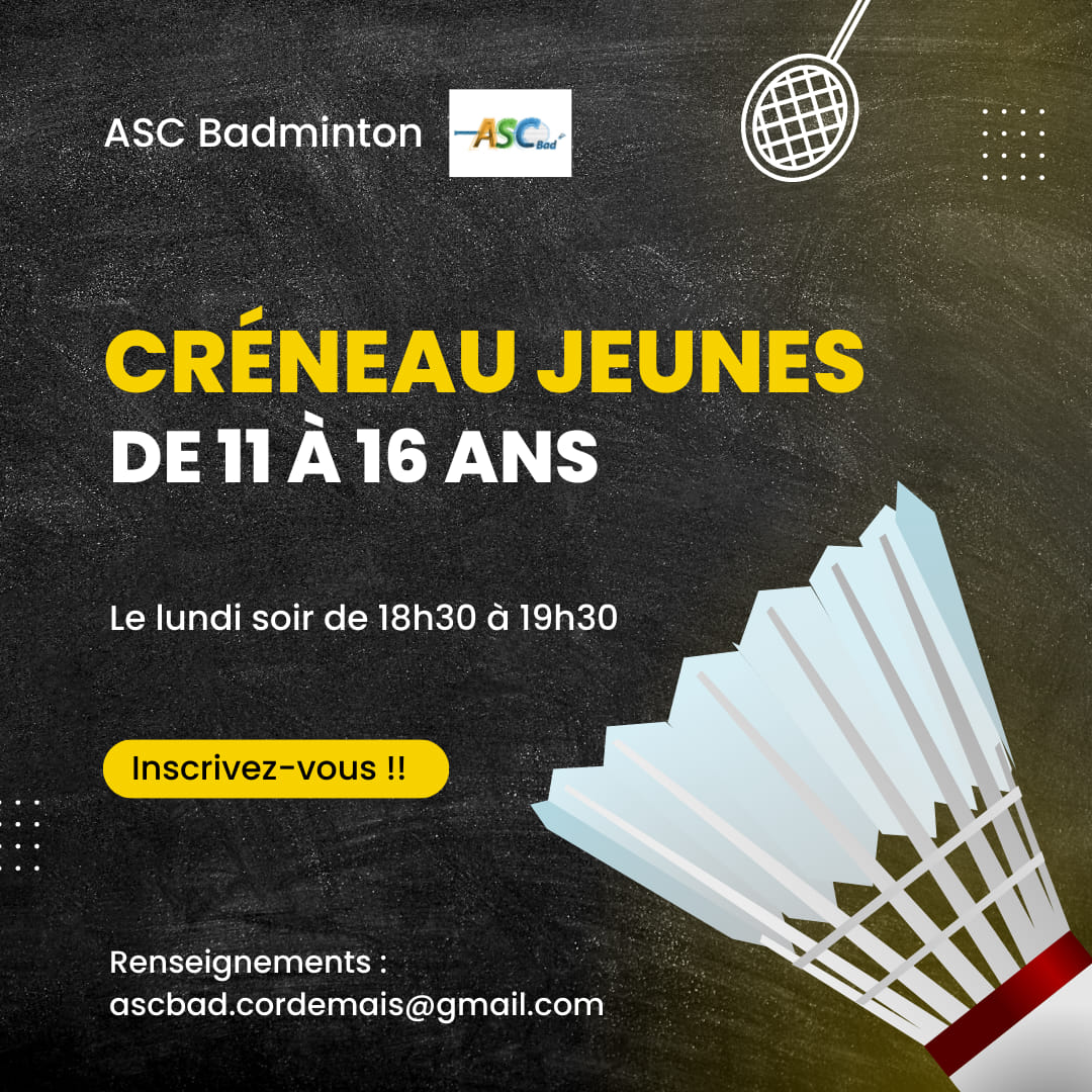 You are currently viewing Cours jeunes – Badminton